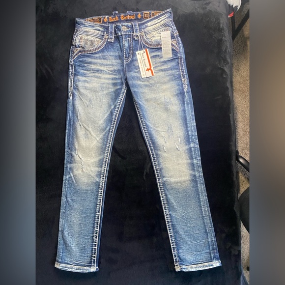 Rock Revival Men Jeans Alt Straight Duke (31/32) - Picture 4 of 6